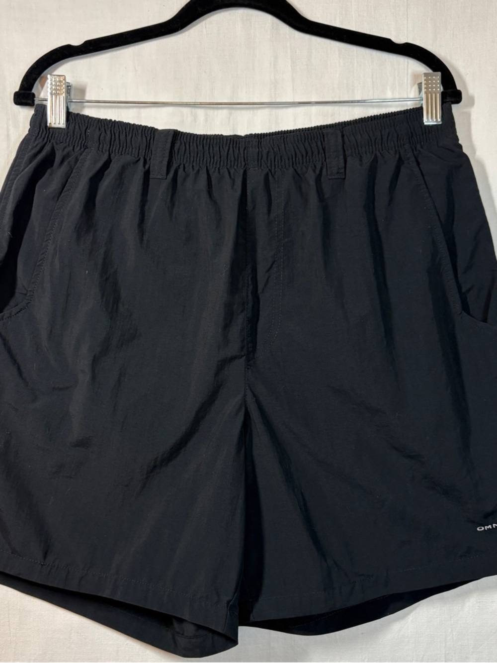 Columbia PFG Omni-Shield Black Trunks Lined Athletic Shorts